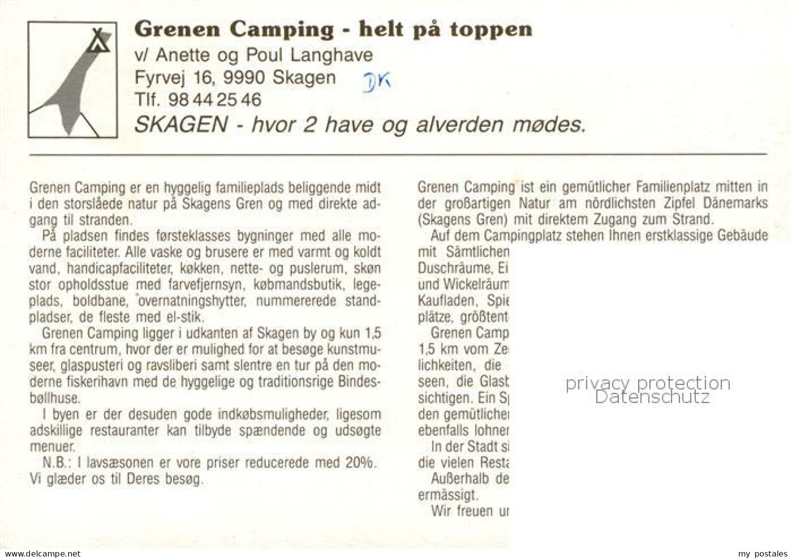 73796149 Skagen Grenen Camping Fliegeraufnahme Skagen - Danemark