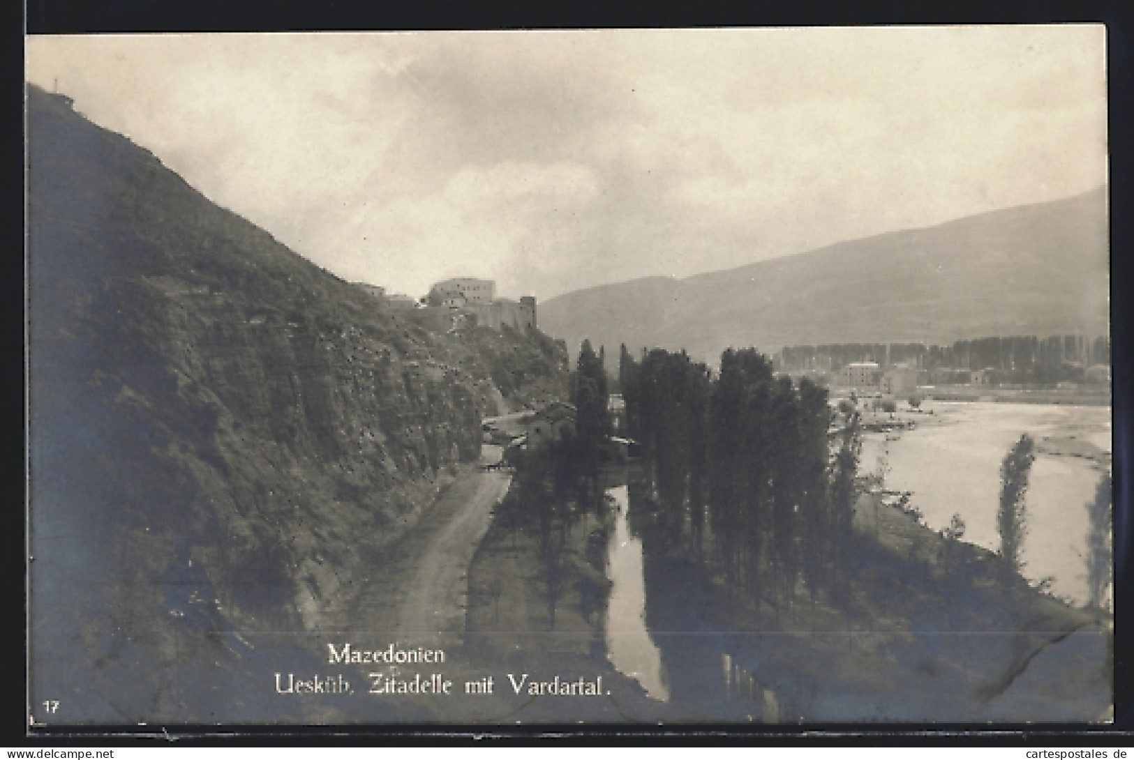 AK Uesküb, Zitadelle Mit Vardartal  - Macedonia Del Norte