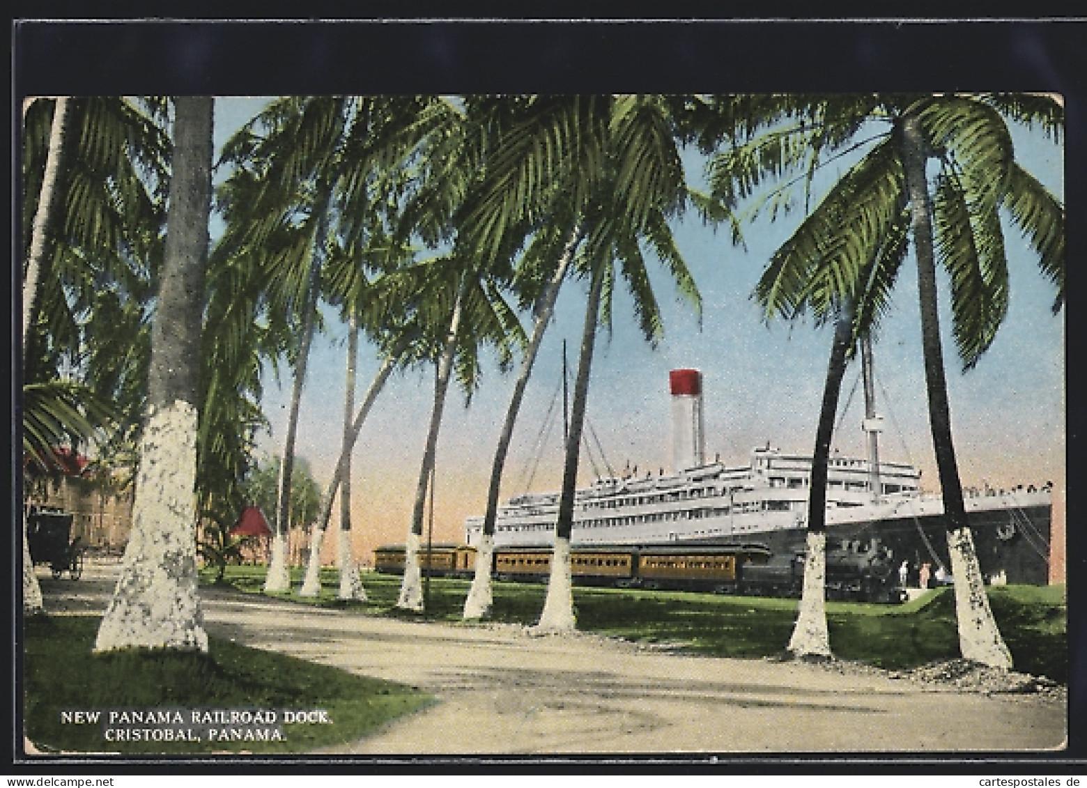 AK Cristobal, New Panama Railroad Dock, Hafen, Dampfer  - Autres & Non Classés