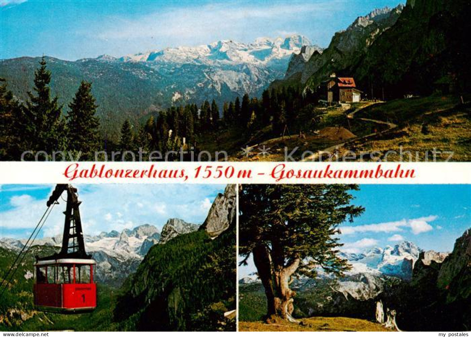 73795981 Gablonzerhaus 3004m Dachstein AT Panorama Gosaukammbahn Blick Von Der Z - Altri & Non Classificati
