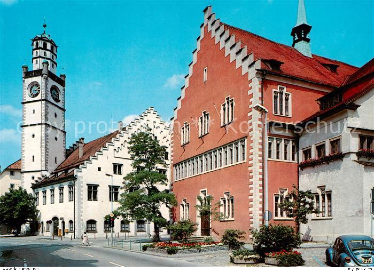 73795839 Ravensburg  Wuerttemberg Marienplatz Blaserturm Waaghaus Rathaus  - Ravensburg