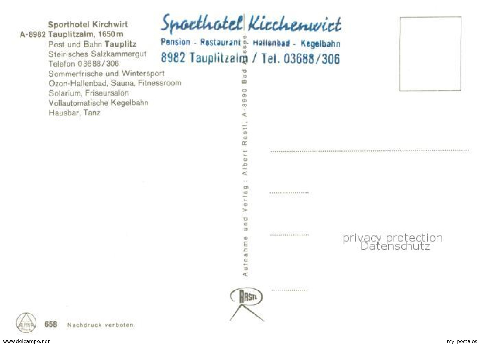 73795788 Tauplitzalm 1650m Dachstein AT Sporthotel Kirchenwirt Alpenflora  - Autres & Non Classés