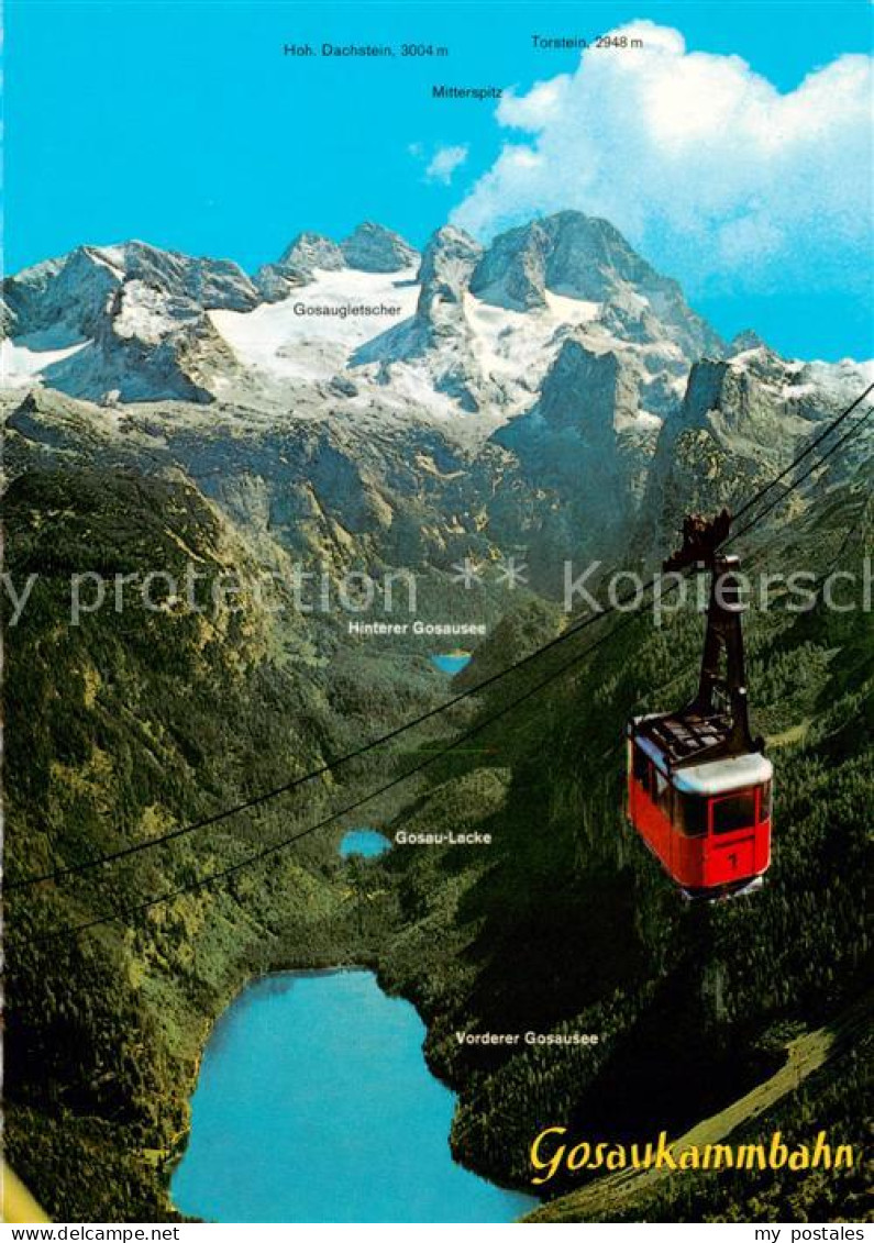 73795780 Gosau Salzkammergut AT Gosaukammbahn Bergbahn Gletscher Hoher Dachstein - Sonstige & Ohne Zuordnung