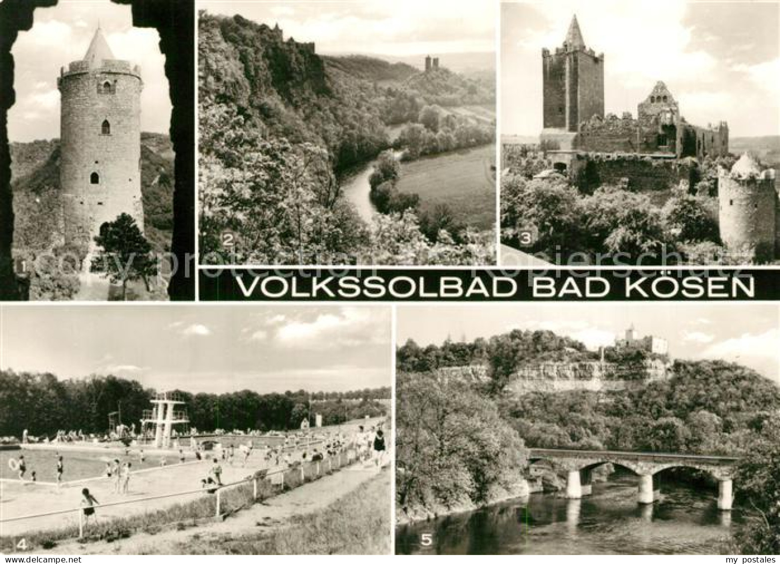 73251349 Bad Koesen Burg Saaleck Ostturm Rudelsburg Schwimmbad Der Jugend Bad Ko - Bad Kösen