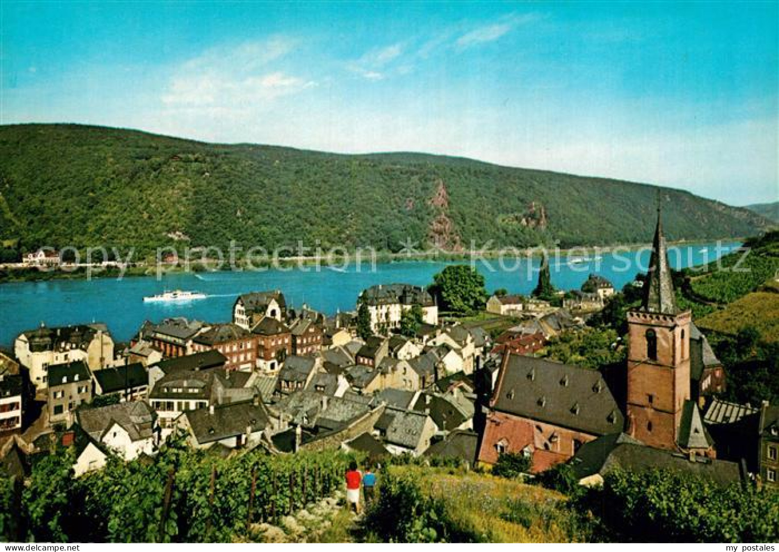 73251272 Assmannshausen Kirche Panorama Assmannshausen - Rüdesheim A. Rh.