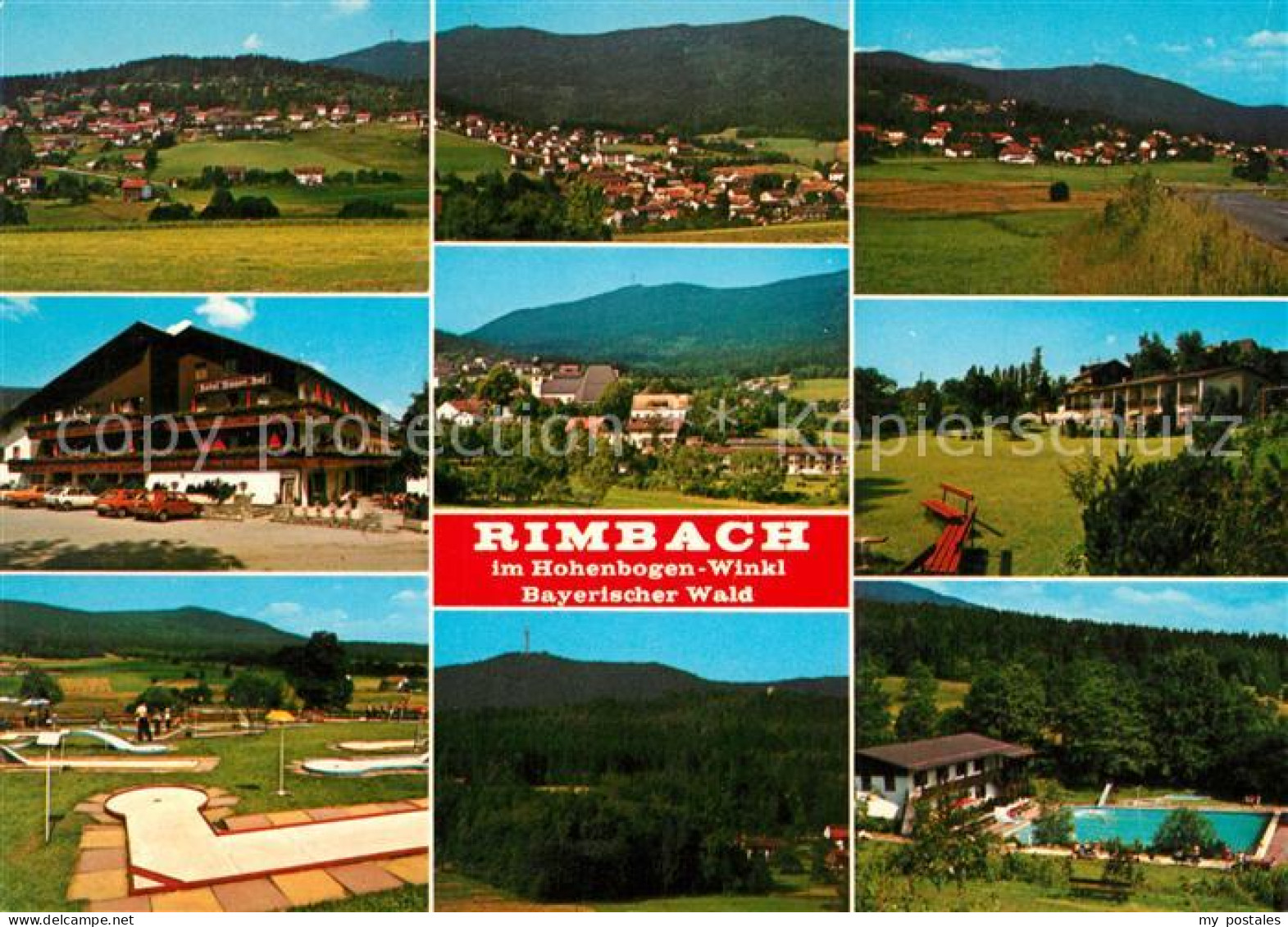 73251183 Rimbach Bayrischer Wald Panroamen Minigolfplatz Freibad Hotel Bayrische - Andere & Zonder Classificatie