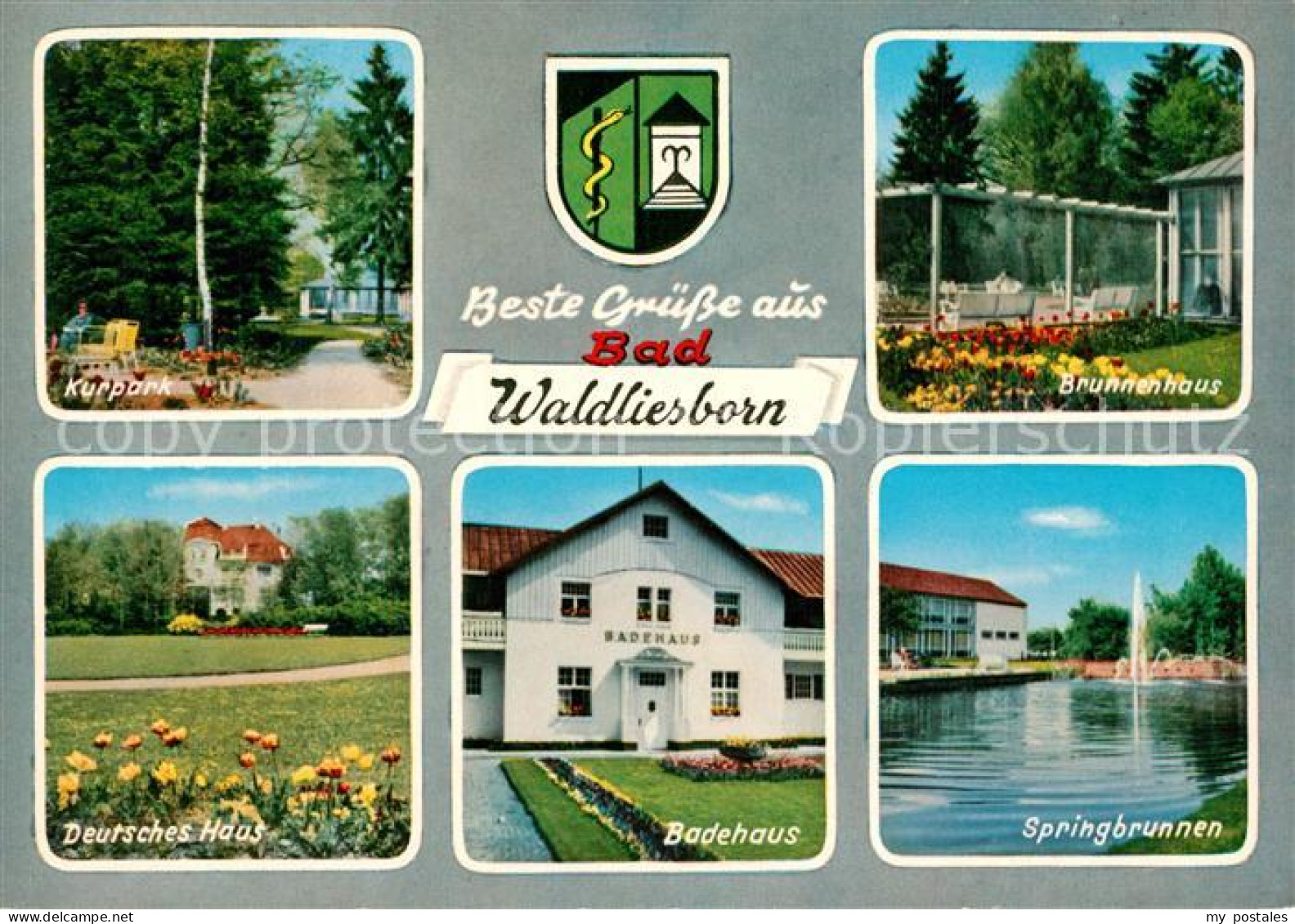 73250726 Waldliesborn Bad Kurpark Deutsches Haus Badehaus Springbrunnen Brunnenh - Lippstadt