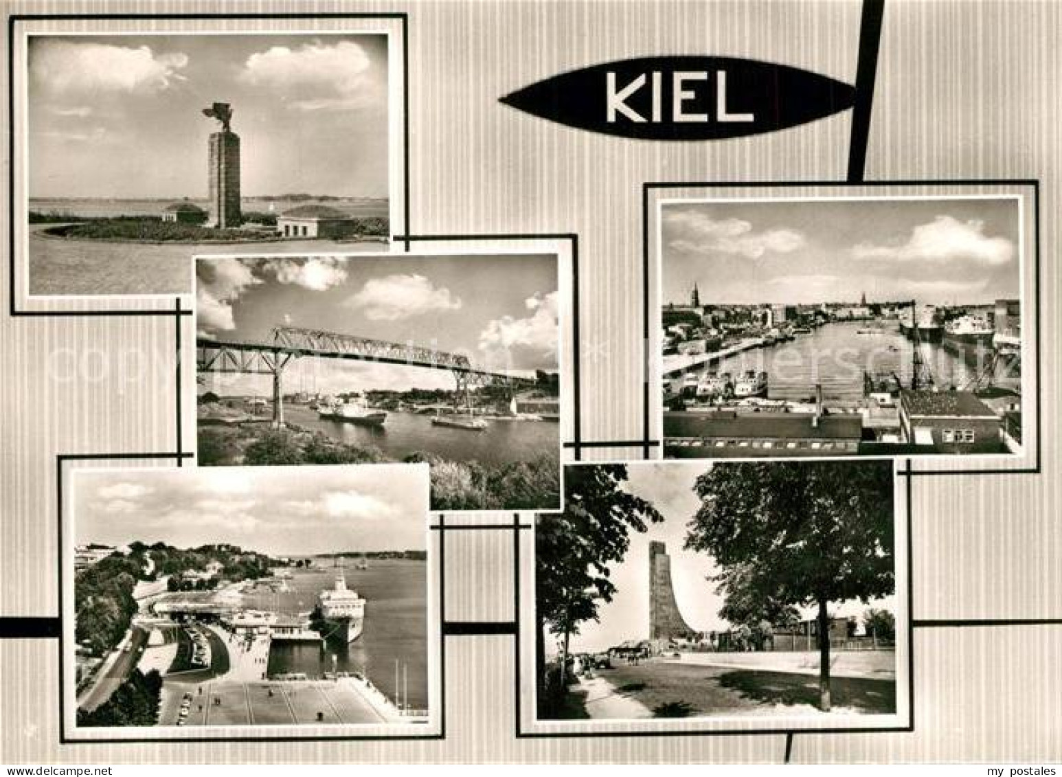 73250718 Kiel U-Boot Ehrenmal Hafenpartie Bruecke Laboe Marine Ehrenmal Kiel - Kiel