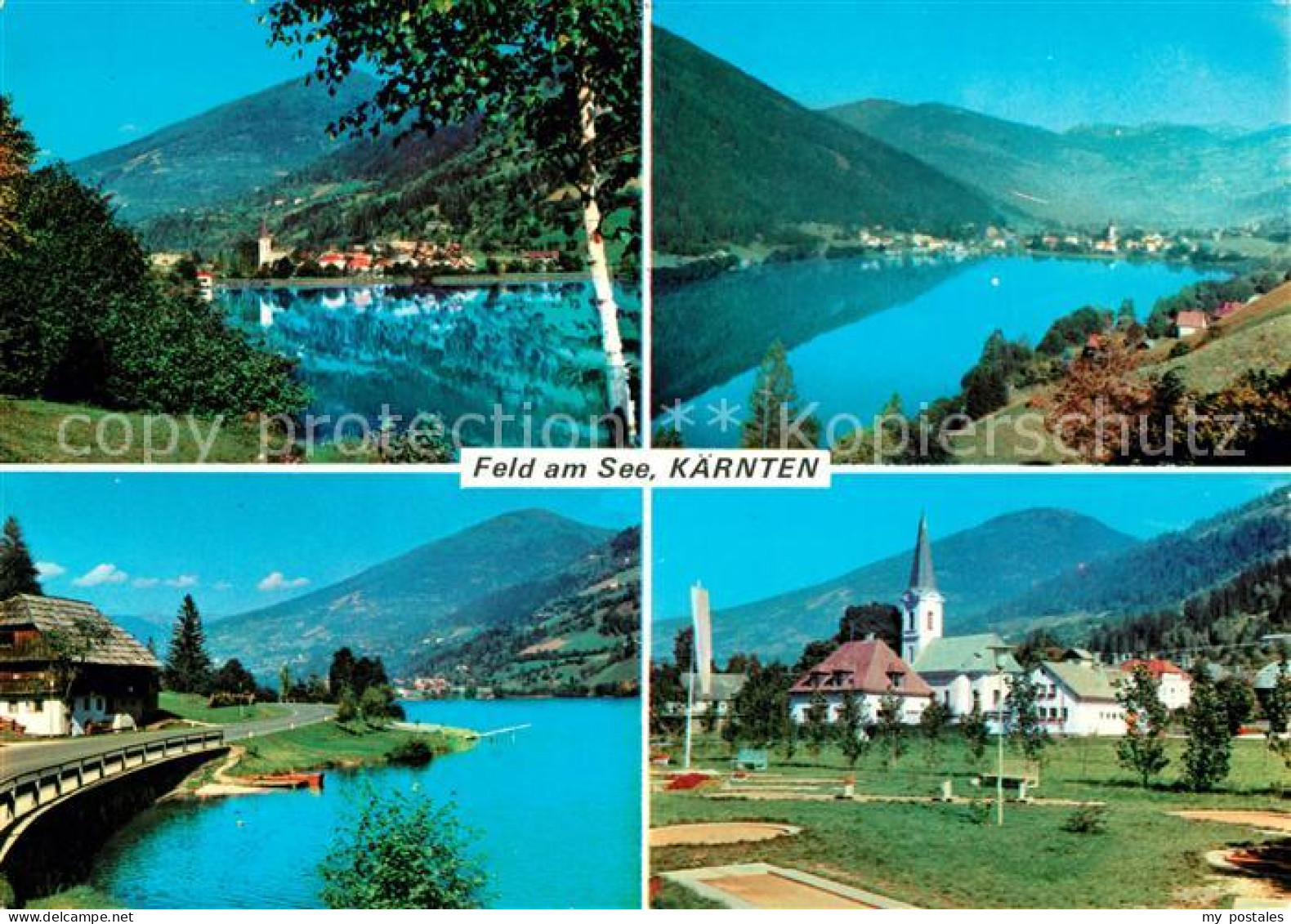 73250045 Feld See Landschaftspanorama Feldsee Afritzer See Minigolf Kirche Feld  - Other & Unclassified