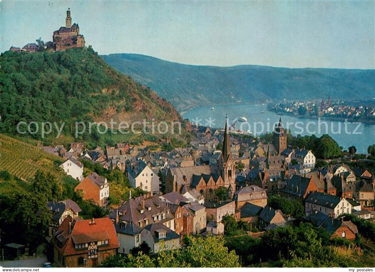 73250026 Braubach Rhein Stadtpanorama Mit Blick Zur Marksburg Braubach Rhein - Braubach