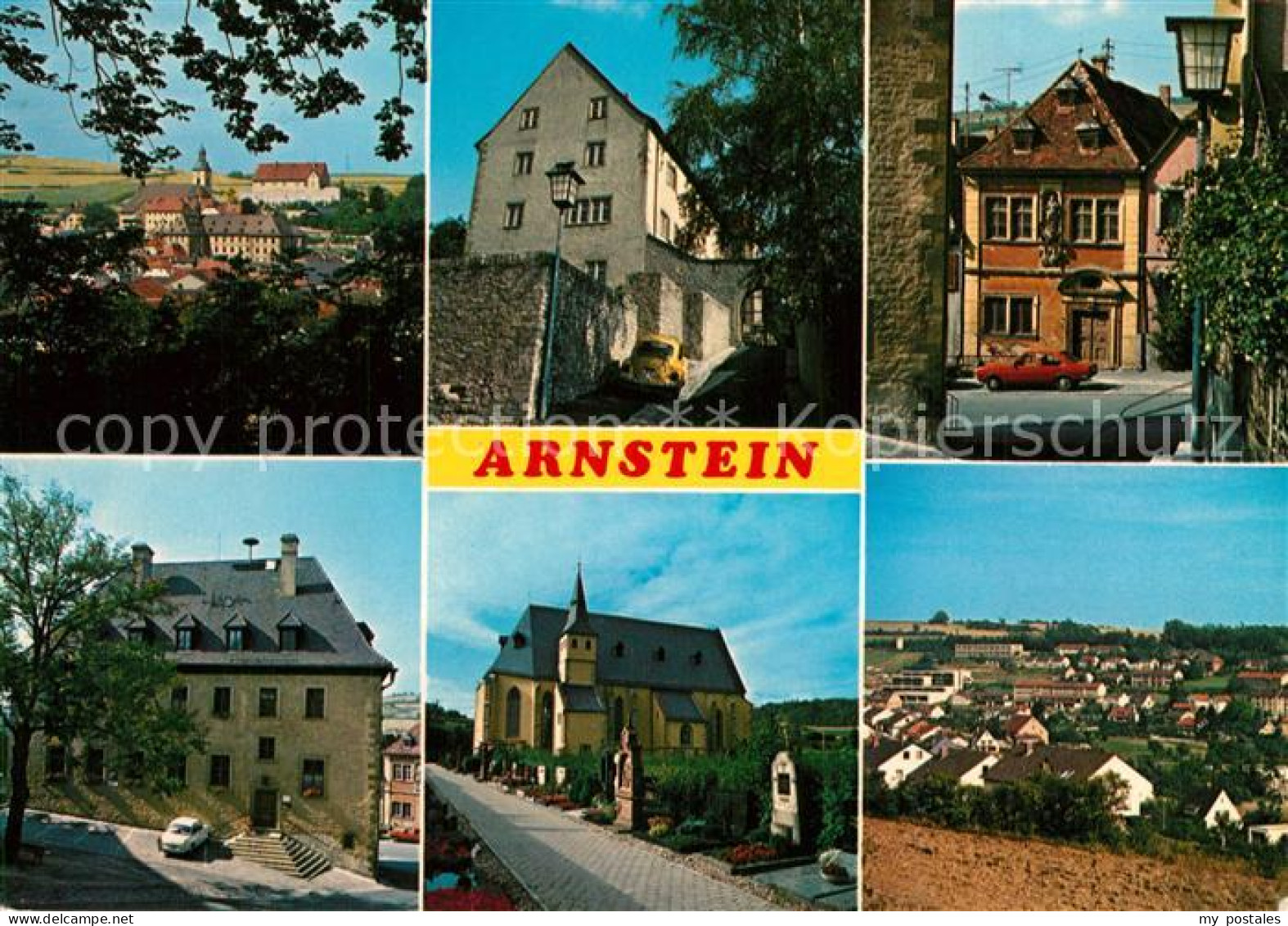 73249965 Arnstein Unterfranken Teilansichten Kirche Gasse Panorama Arnstein Unte - Andere & Zonder Classificatie