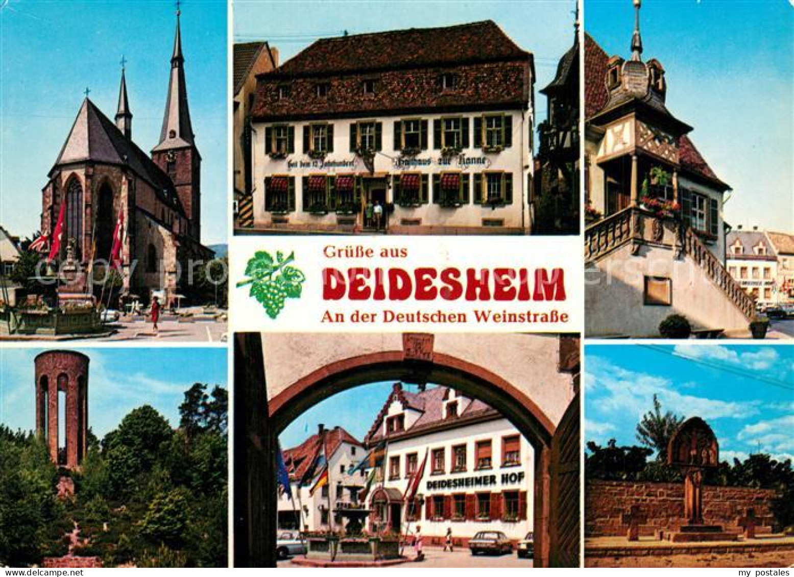 73249876 Deidesheim Kirche Gasthaus Rathaus Turm Deidesheimer Hof Deidesheim - Deidesheim