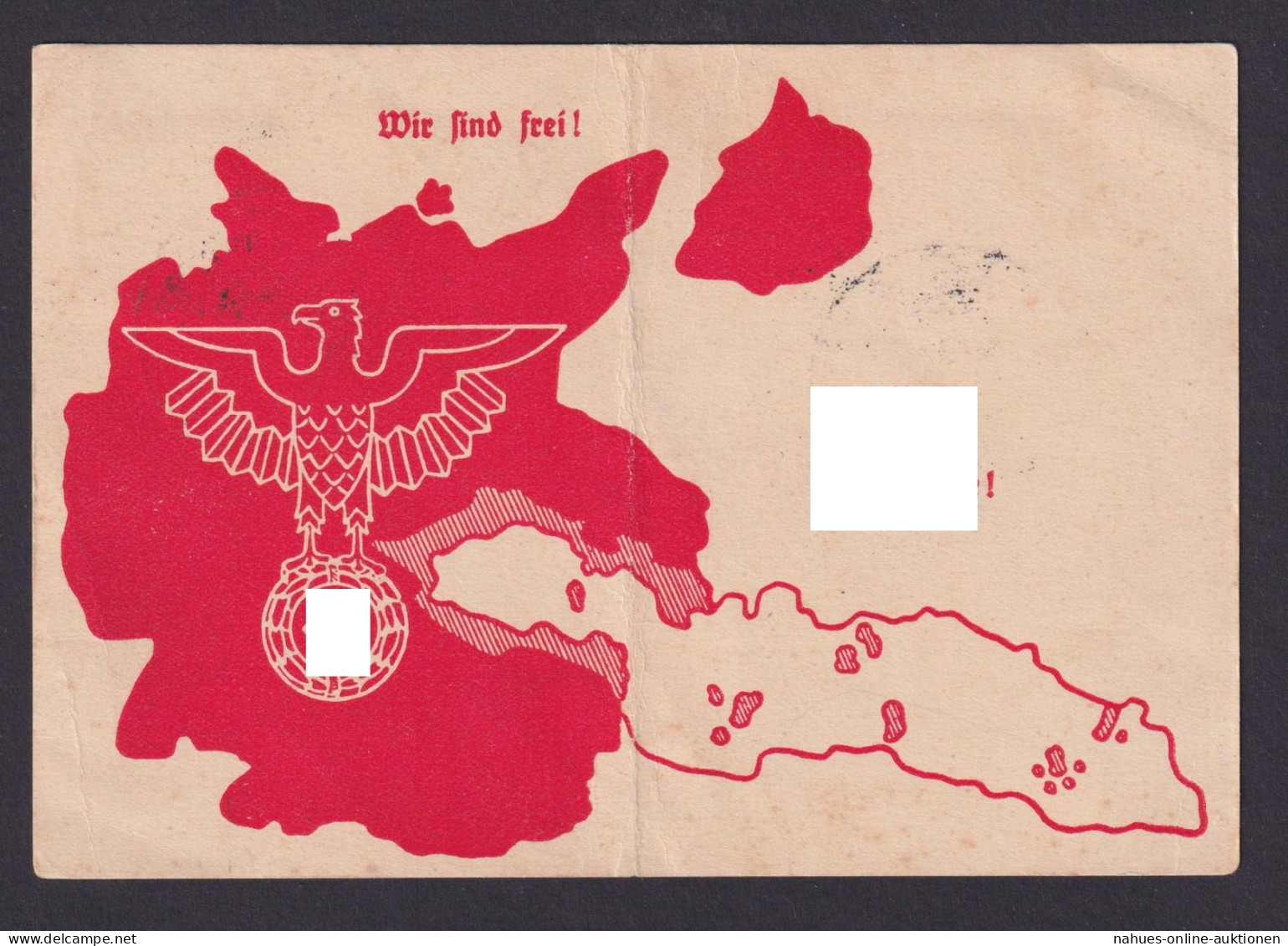 Briefmarken Besetzung Tschechien Postamt Ruppersdorf Tag Der Befreiung - Besetzungen 1938-45