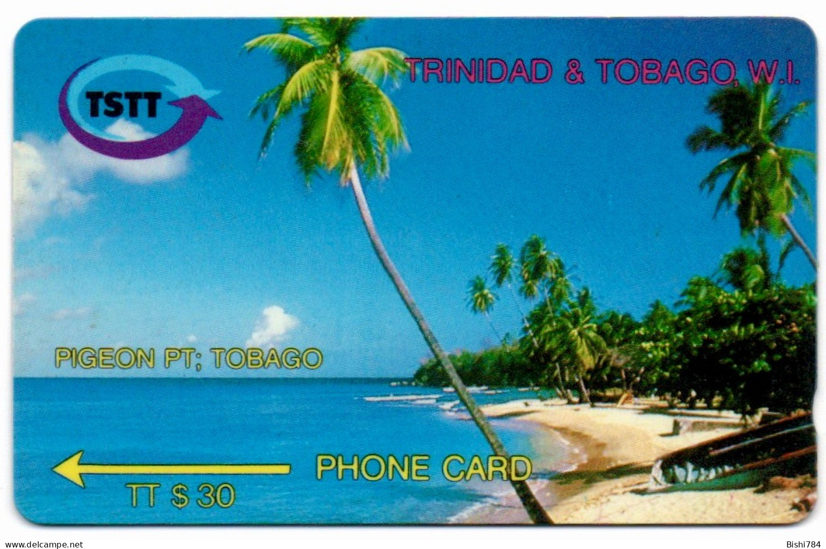 Trinidad & Tobago - Pigeon Point - 2CTTE (Straight Font) - Trinidad En Tobago