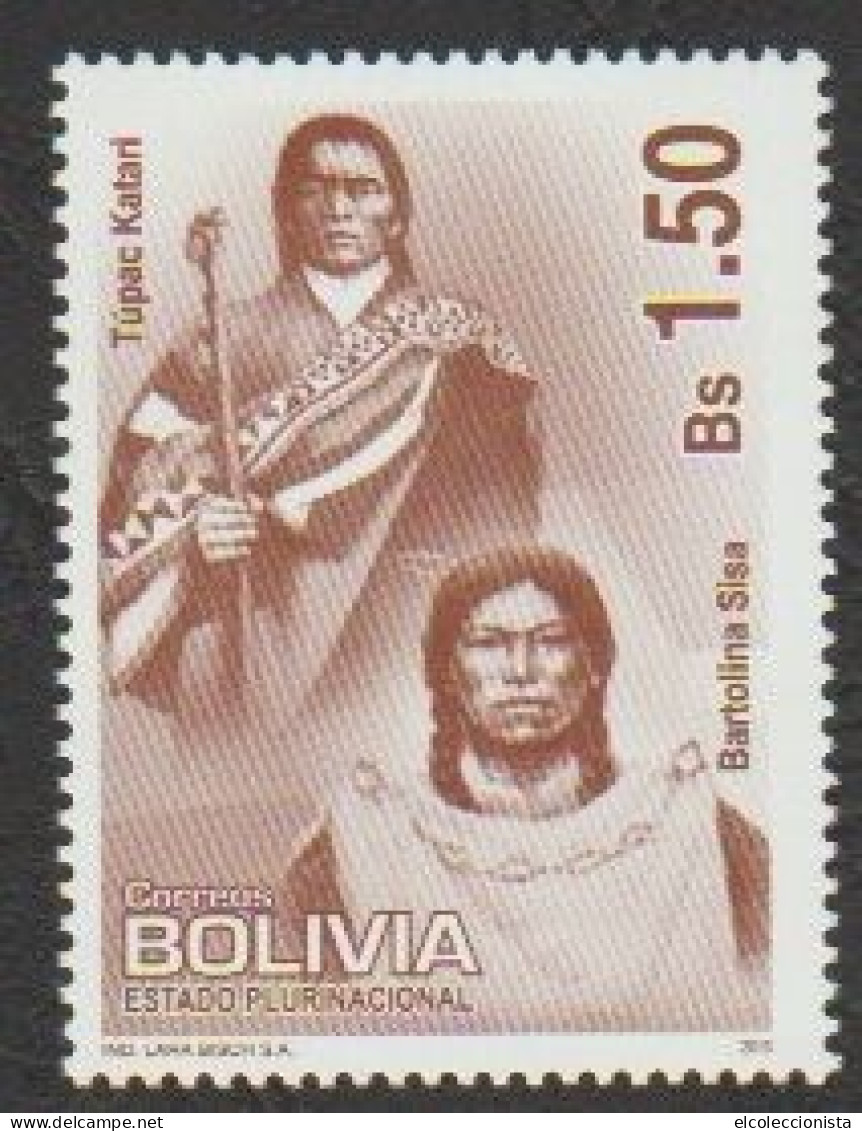 2010 Bolivia Leaders Of Rebelion Of Indigenous MNH Scott 1424 - Bolivia