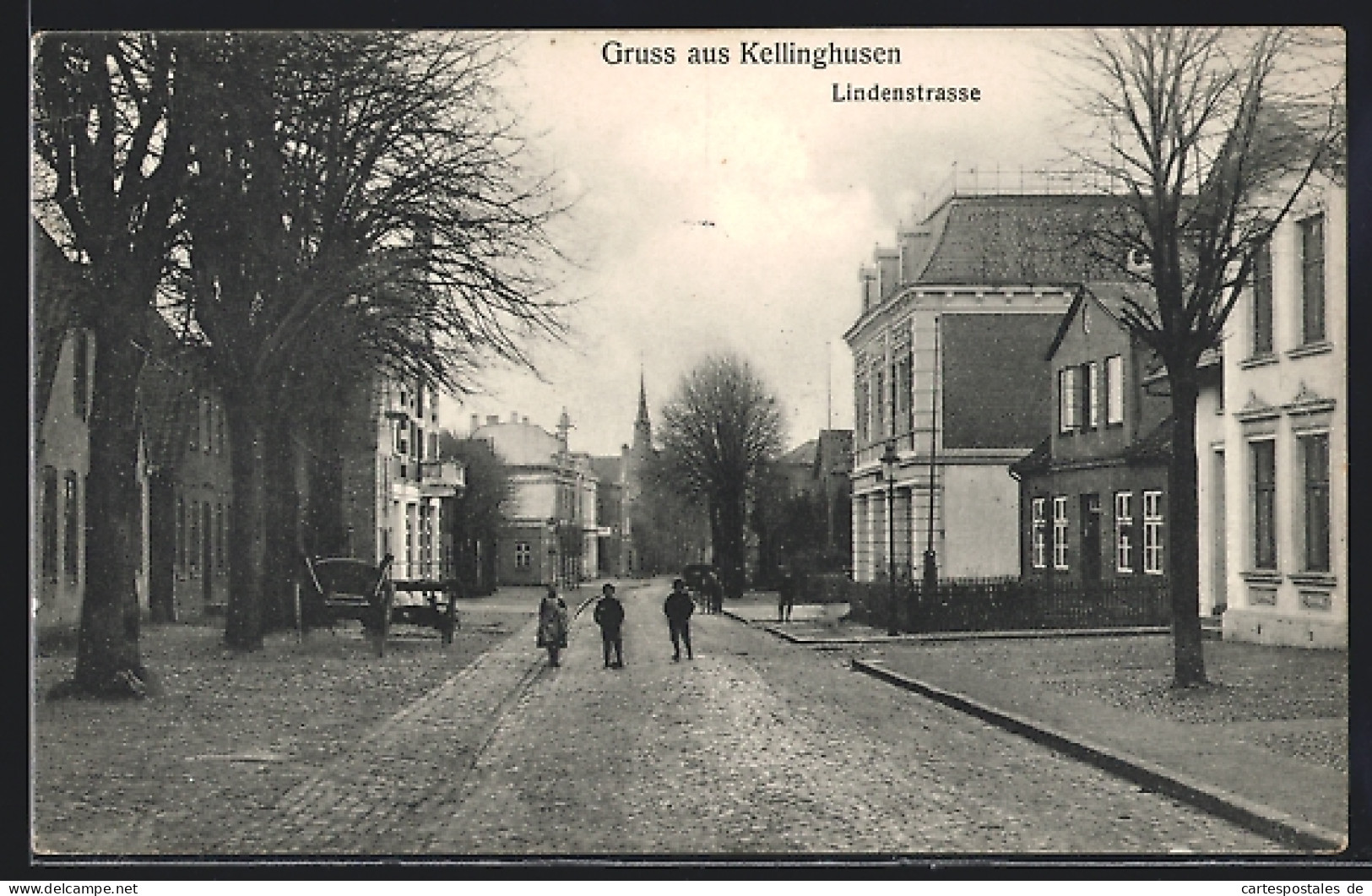 AK Kellinghusen, Lindenstrasse Mit Kindern  - Kellinghusen