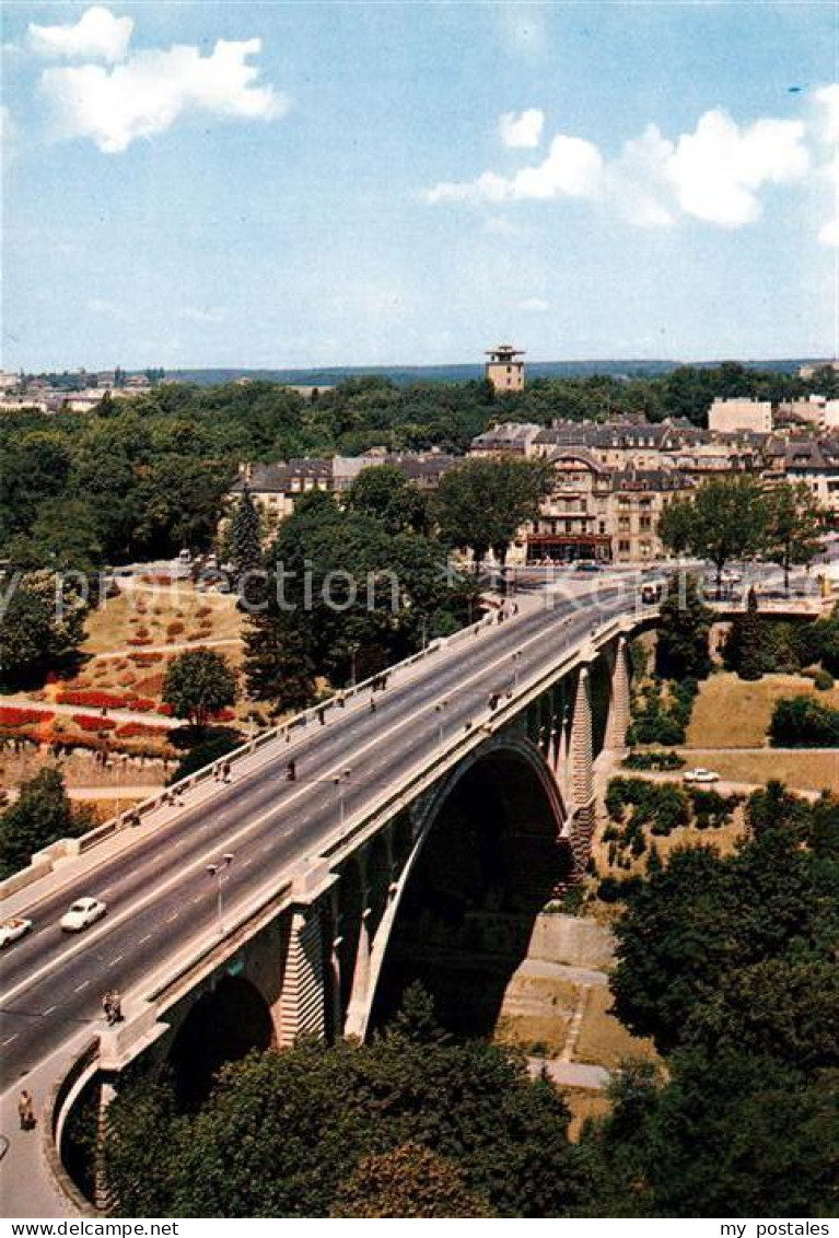 73248843 Luxembourg_Luxemburg Pont Adolphe Et Place De Bruxelles - Andere & Zonder Classificatie