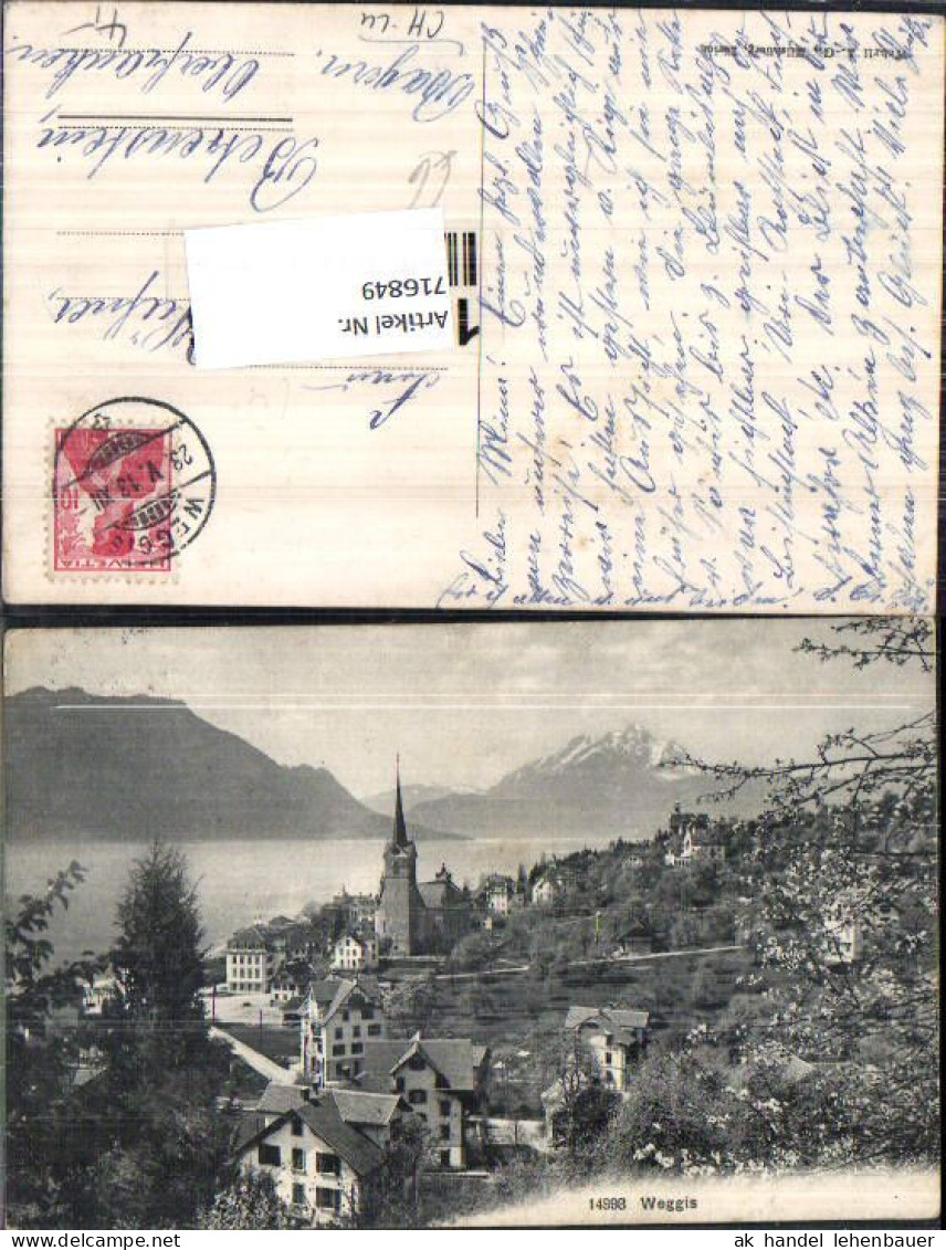 716849 Weggis Am Vierwaldstättersee Gel Betzenstein Oberfranken 1913  - Weggis