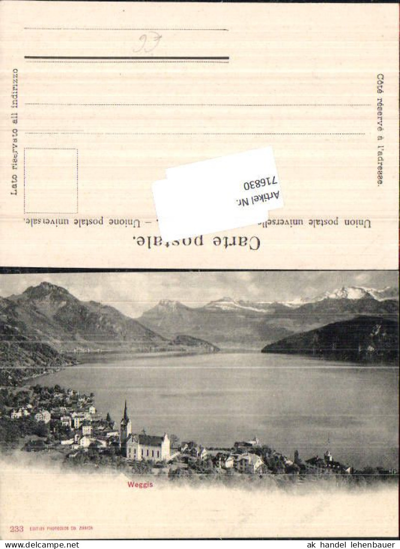 716830 Weggis Am Vierwaldstättersee Alpen  - Weggis