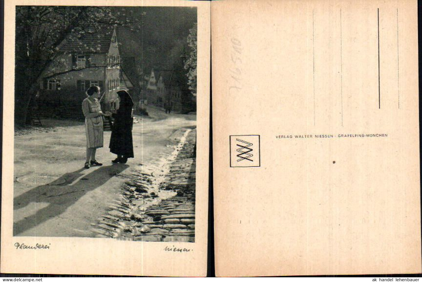 716510 Verlag Walter Niessen Gräfelfing München Plauderei Frauen  - Photographie