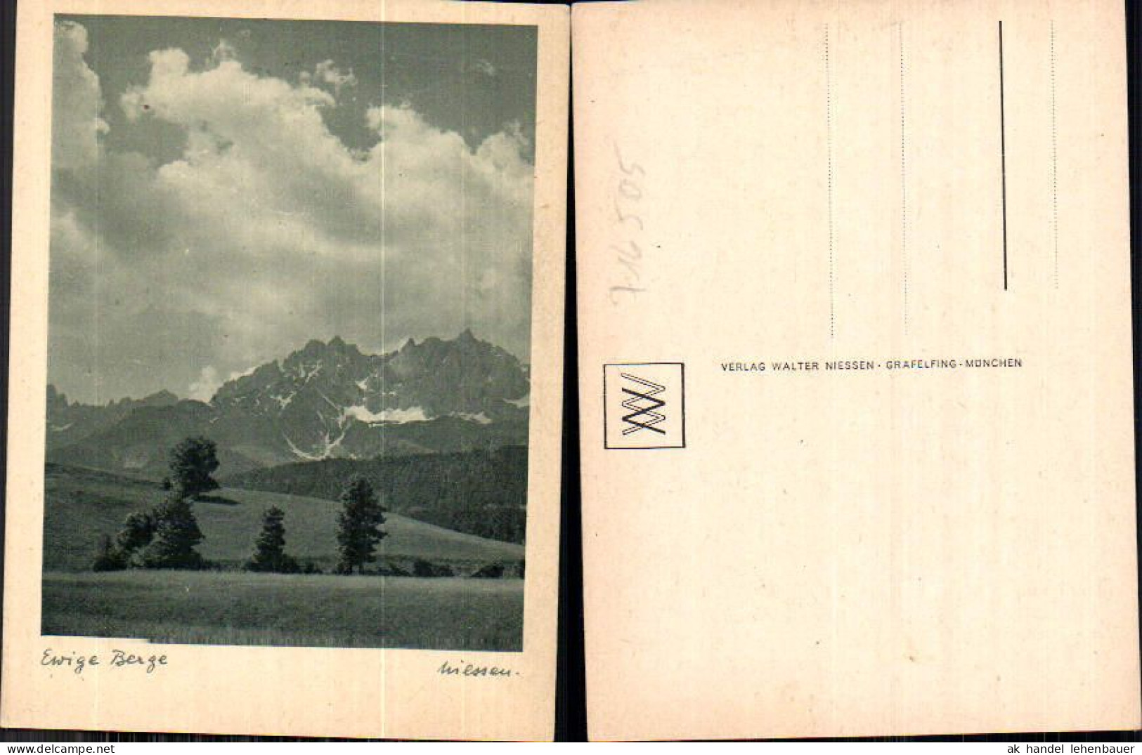 716505 Verlag Walter Niessen Gräfelfing München Ewige Berge - Photographie