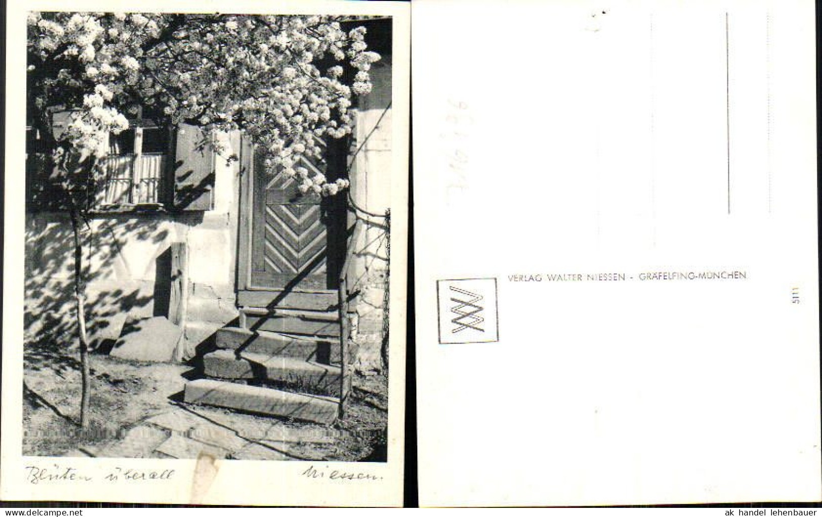 716496 Verlag Walter Niessen Gräfelfing München Blüten Baum Stiege Haus - Photographie