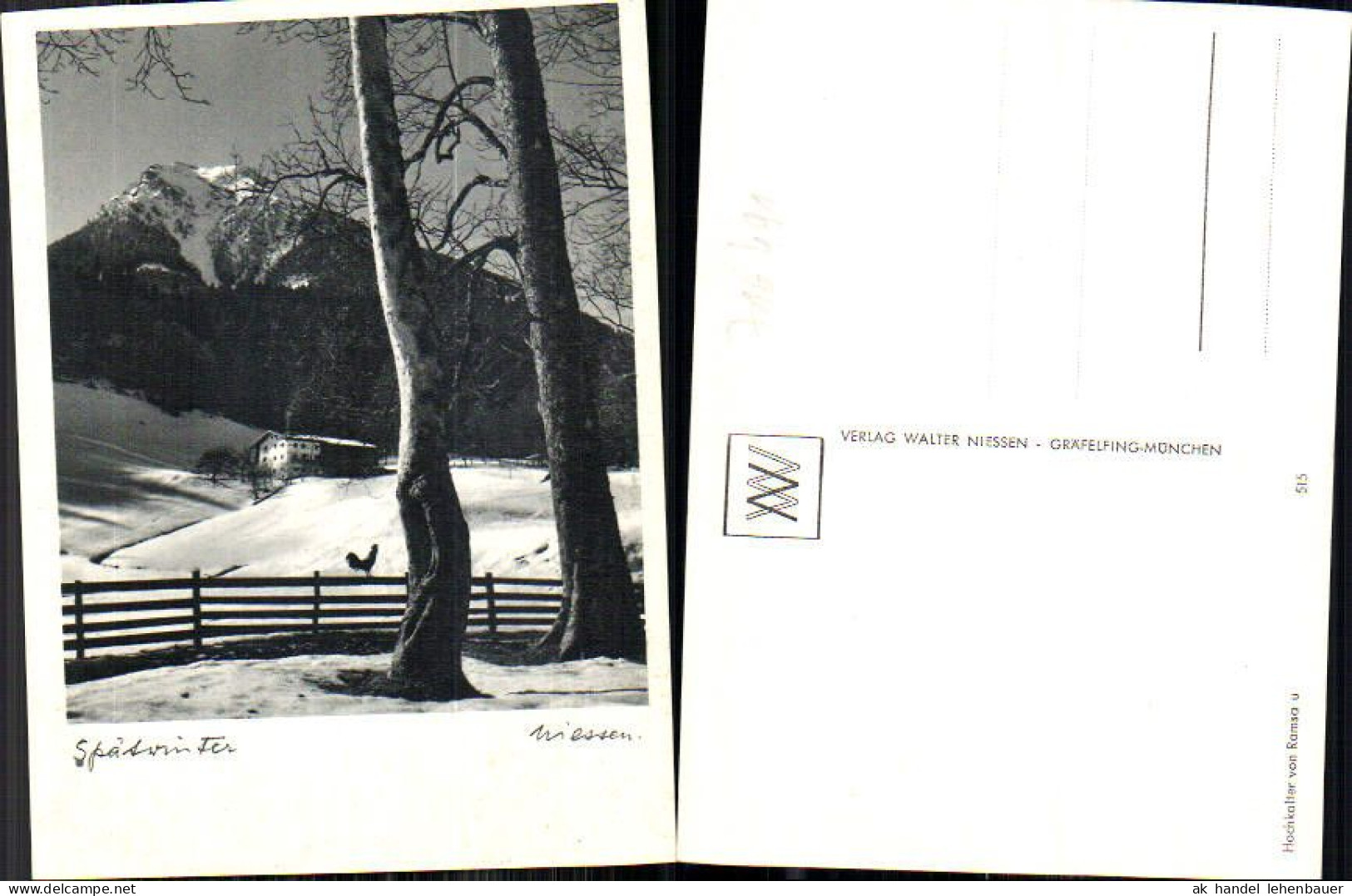 716491 Verlag Walter Niessen Gräfelfing München Ramsau Berchtesgaden - Photographie