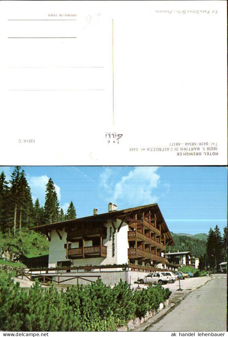 716934 Trentino San Martino Di Castrozza Hotel Orsingher  - Autres & Non Classés