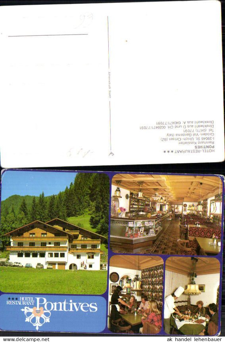 716920 Trentino St. Ulrich Ortisei Gröden Val Gardena Restaurant Pontives  - Autres & Non Classés