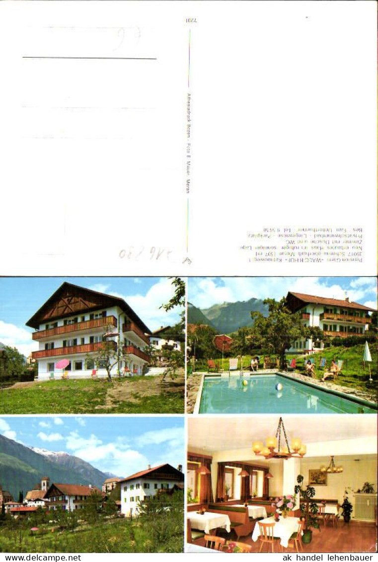 716890 Trentino Schenna Meran Merano Pension Garni Walch Hof Katnauweg - Other & Unclassified