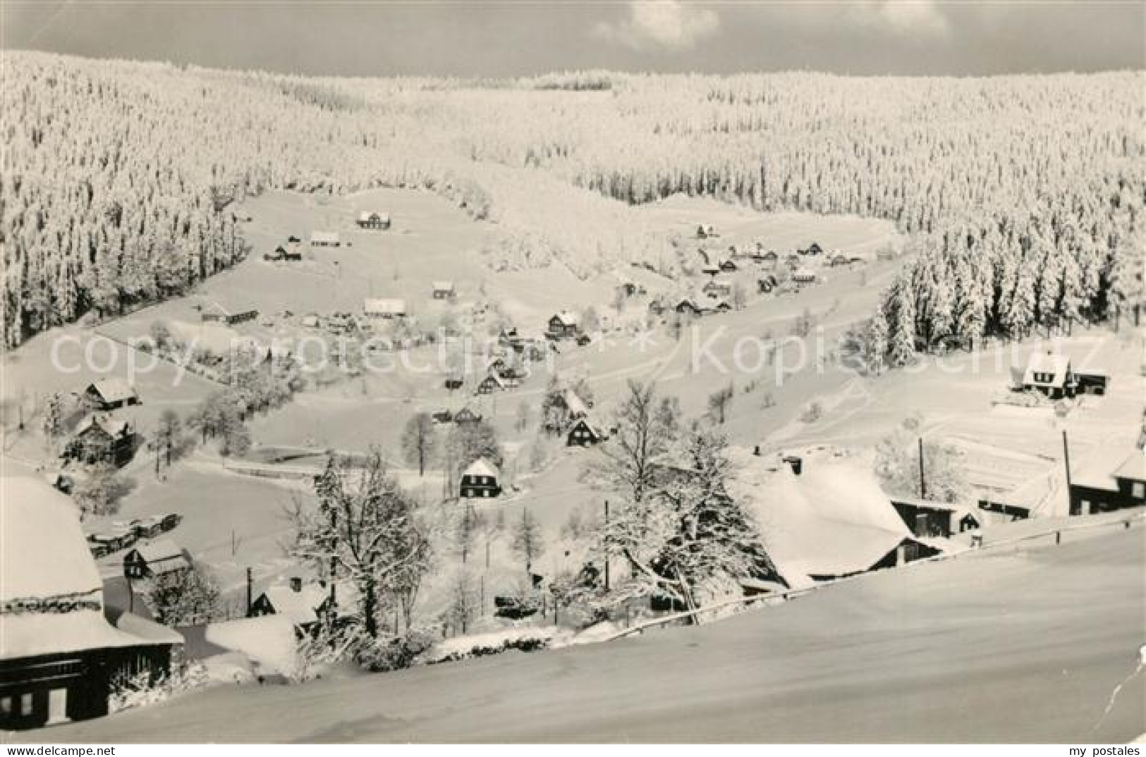 73248491 Klingenthal Vogtland Blick Vom Aschberg Nach Steindroeba Klingenthal Vo - Klingenthal