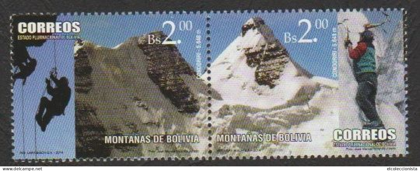 2014 Bolivia Climber On Mountain Condoriri 5.648m MNH - Bolivië
