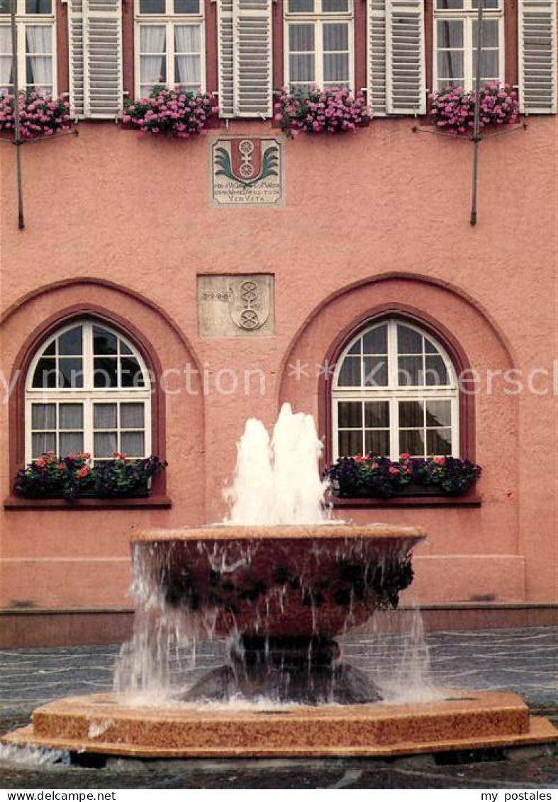 73248282 Gau-Algesheim Wein Wasserbrunnen Gau-Algesheim - Autres & Non Classés