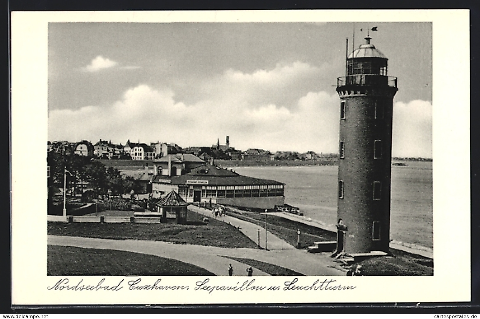 AK Cuxhaven, Seepavillon Und Leuchtturm  - Cuxhaven