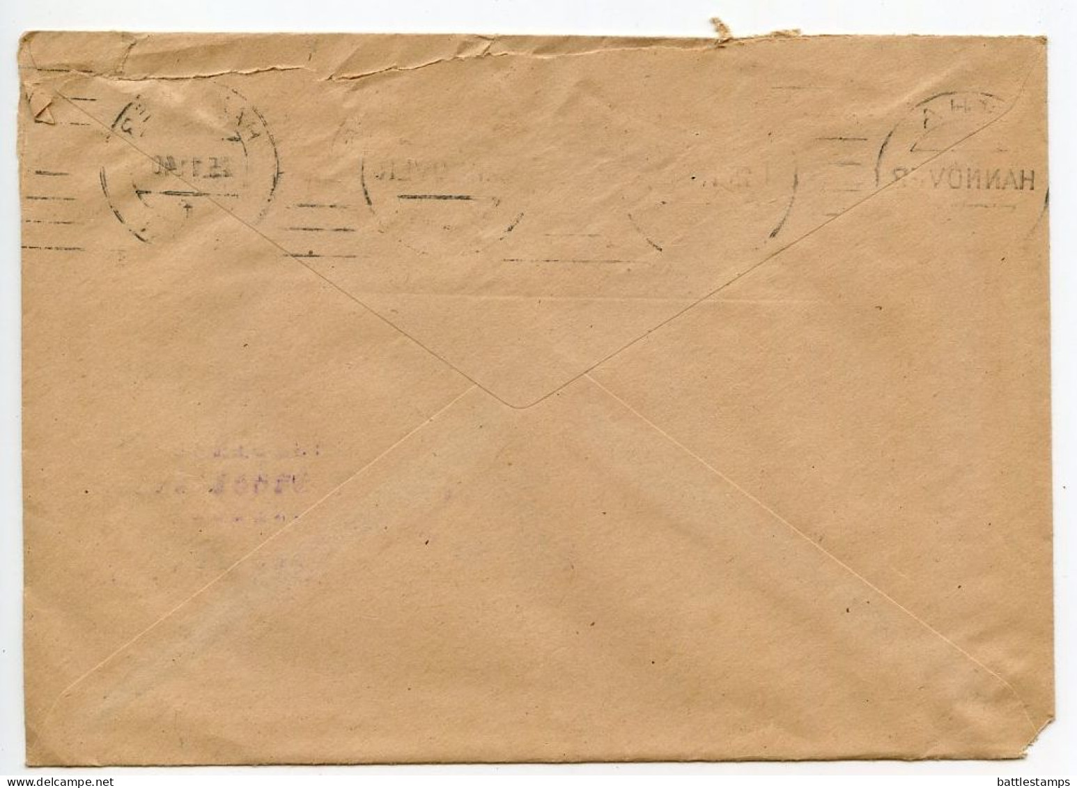 Germany 1940 Cover; Postscheckamt Hannover (Hanover Postal Check Office) With Kontoauszug (Account Statement) - Briefe U. Dokumente