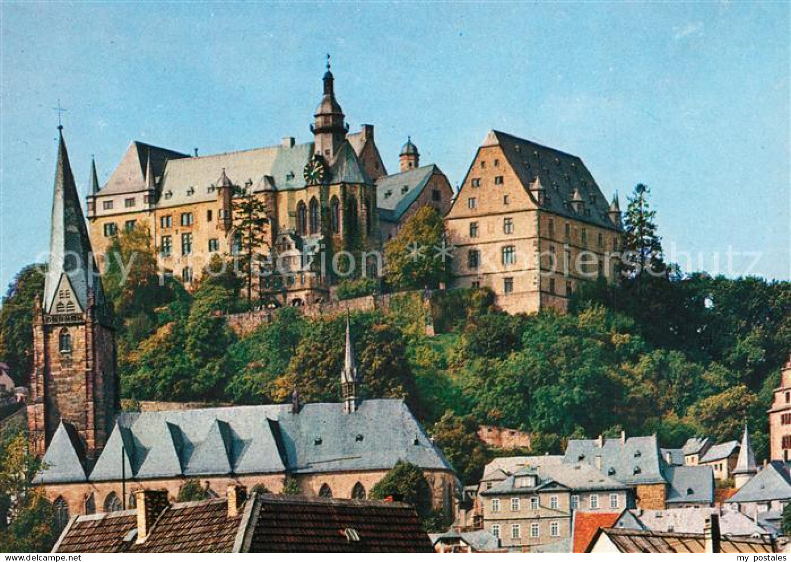 73248177 Marburg Lahn Altstadt Kirche Schloss Marburg Lahn - Marburg