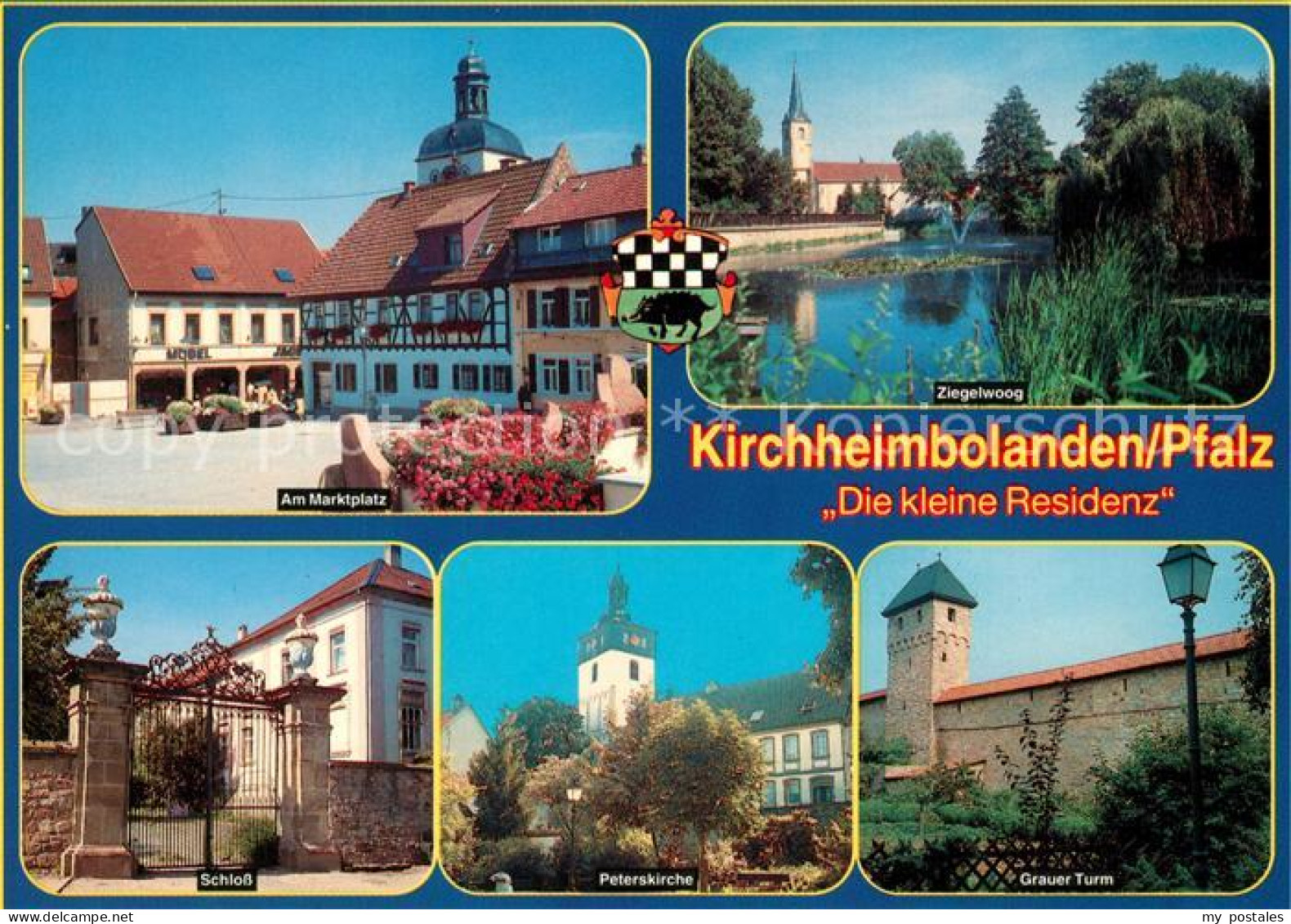 73247949 Kirchheimbolanden Grauer Turm Peterskirche Marktplatz Schloss Kirchheim - Kirchheimbolanden