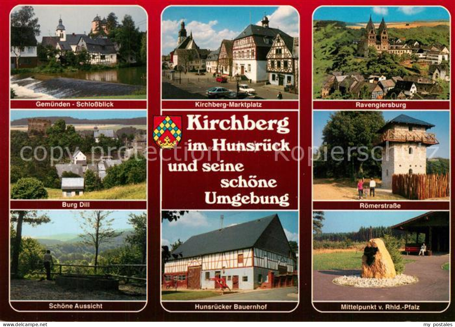 73247927 Kirchberg Hunsrueck Gemuenden Schlossblick Kirchberg Marktplatz Ravengi - Altri & Non Classificati