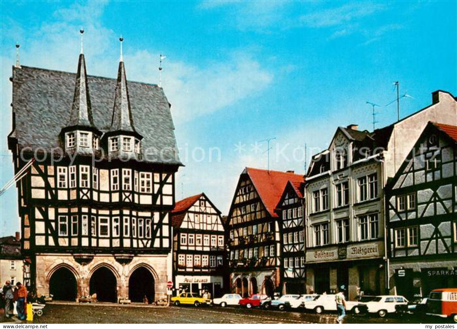 73247831 Alsfeld Blick Zum Rathaus Altstadt Fachwerkhaeuser Alsfeld - Alsfeld