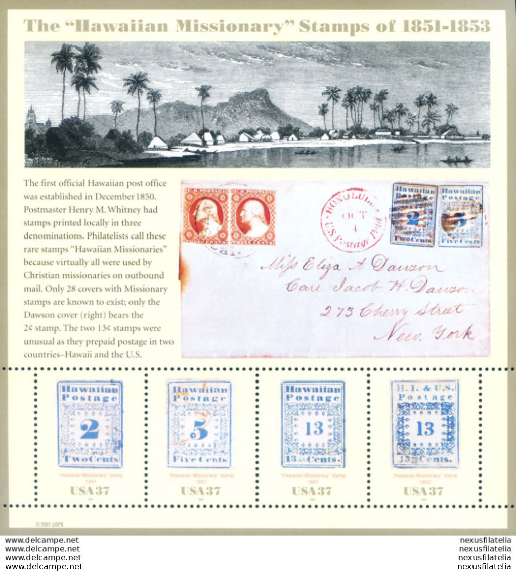 Emissione Dei "Missionari Delle Hawaii" 2002. - Blocks & Sheetlets