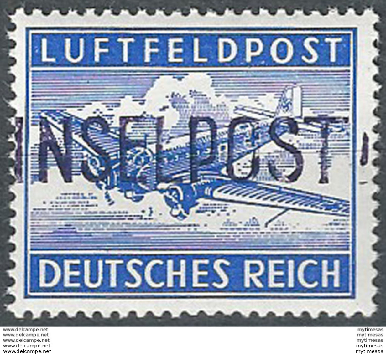 1945 INSELPOST Leros D. 13 3⁄4 MNH Sass. N. 8 - Other & Unclassified