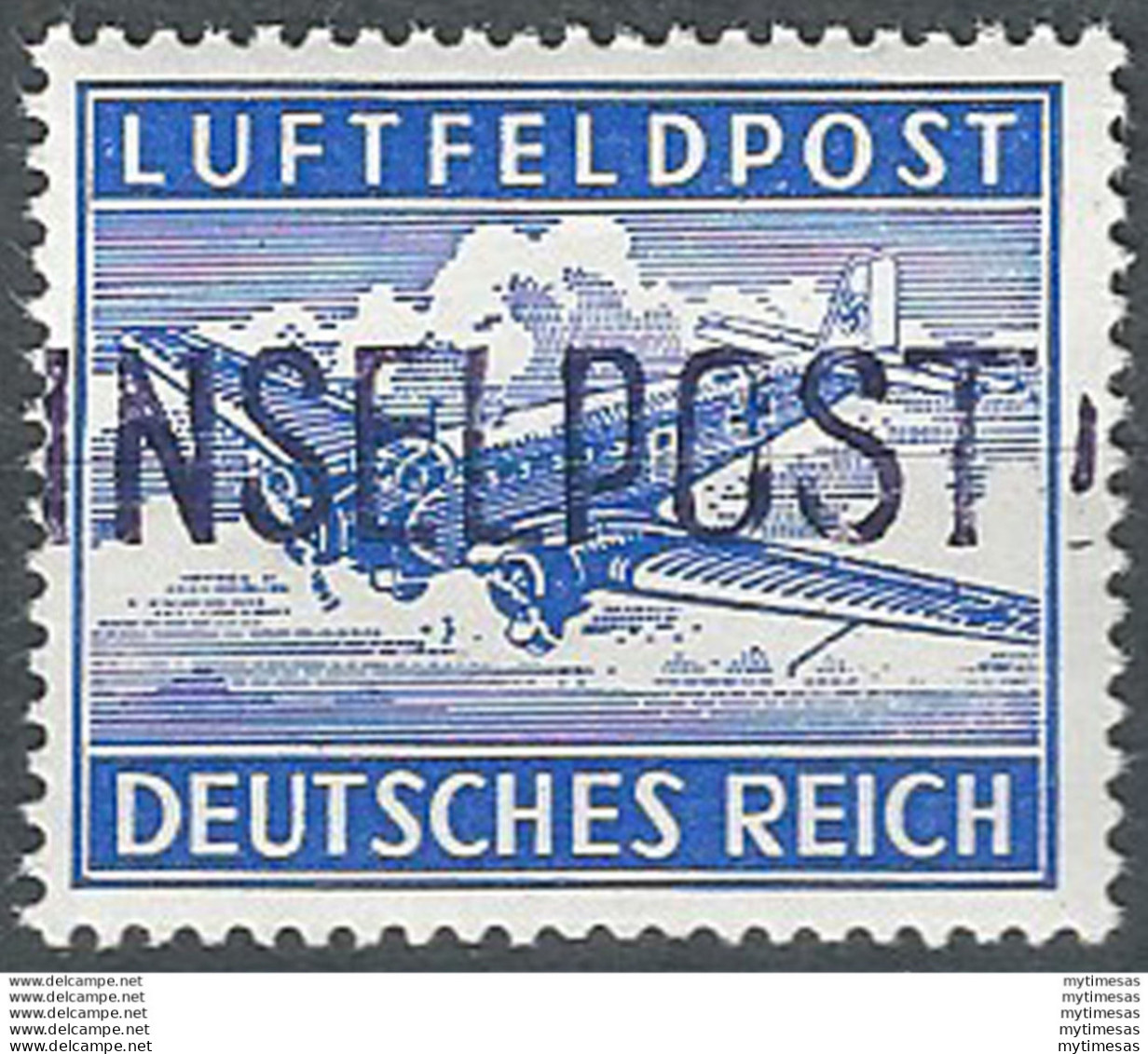 1945 INSELPOST Leros D. 13 3⁄4 MNH Sass. N. 8 - Sonstige & Ohne Zuordnung