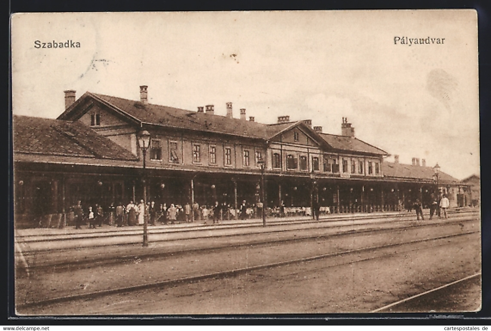 AK Szabadka, Pályaudvar, Bahnhof  - Serbie