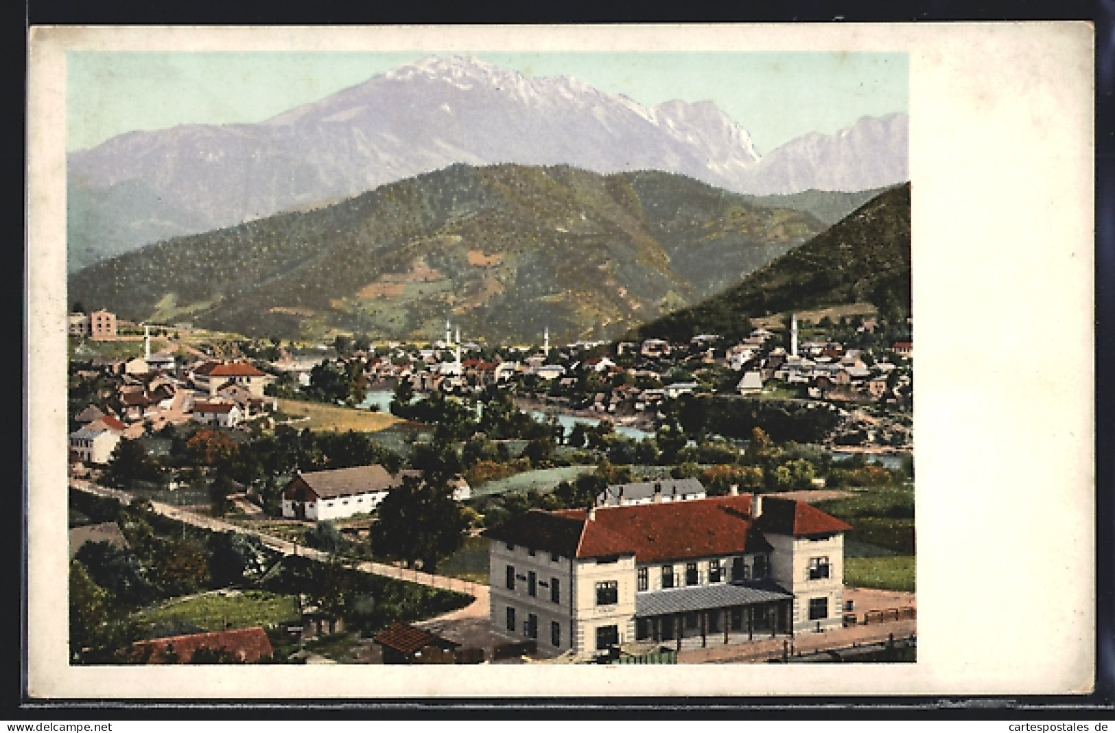 AK Konjica, Station Aus Der Vogelschau  - Bosnia And Herzegovina