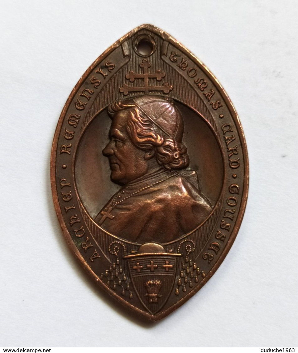 Medaille Cathedrale Reims - Thomas-Marie-Joseph Gousset 1792-1866 - Royal / Of Nobility