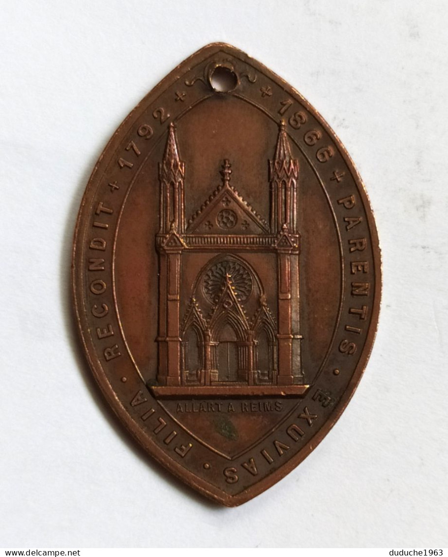 Medaille Cathedrale Reims - Thomas-Marie-Joseph Gousset 1792-1866 - Royaux / De Noblesse