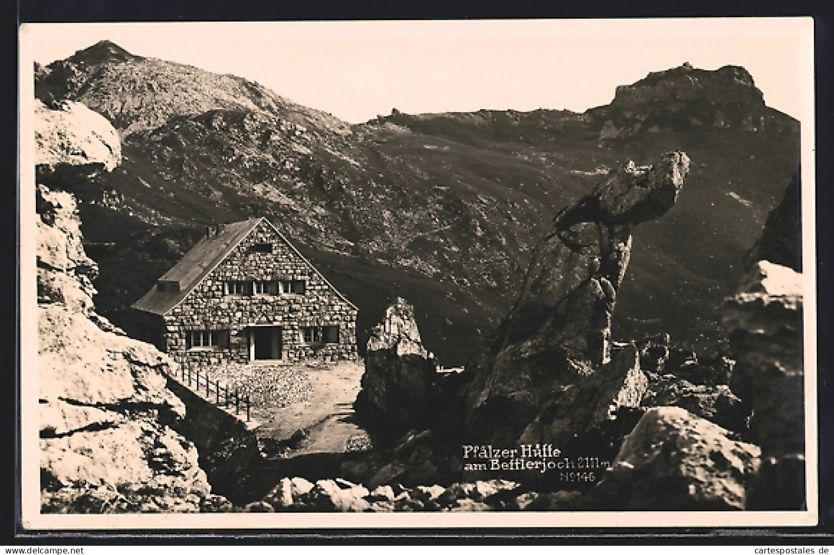 AK Bettlerjoch, Pfälzerhütte Im Hochgebirge  - Liechtenstein