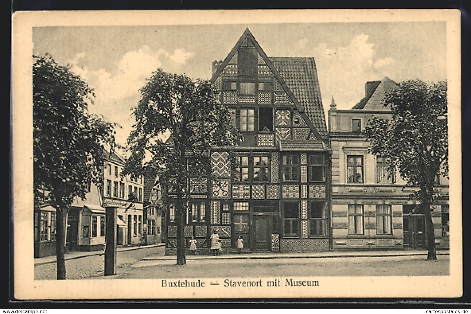 AK Buxtehude, Strasse Am Stavenort Mit Museum  - Buxtehude