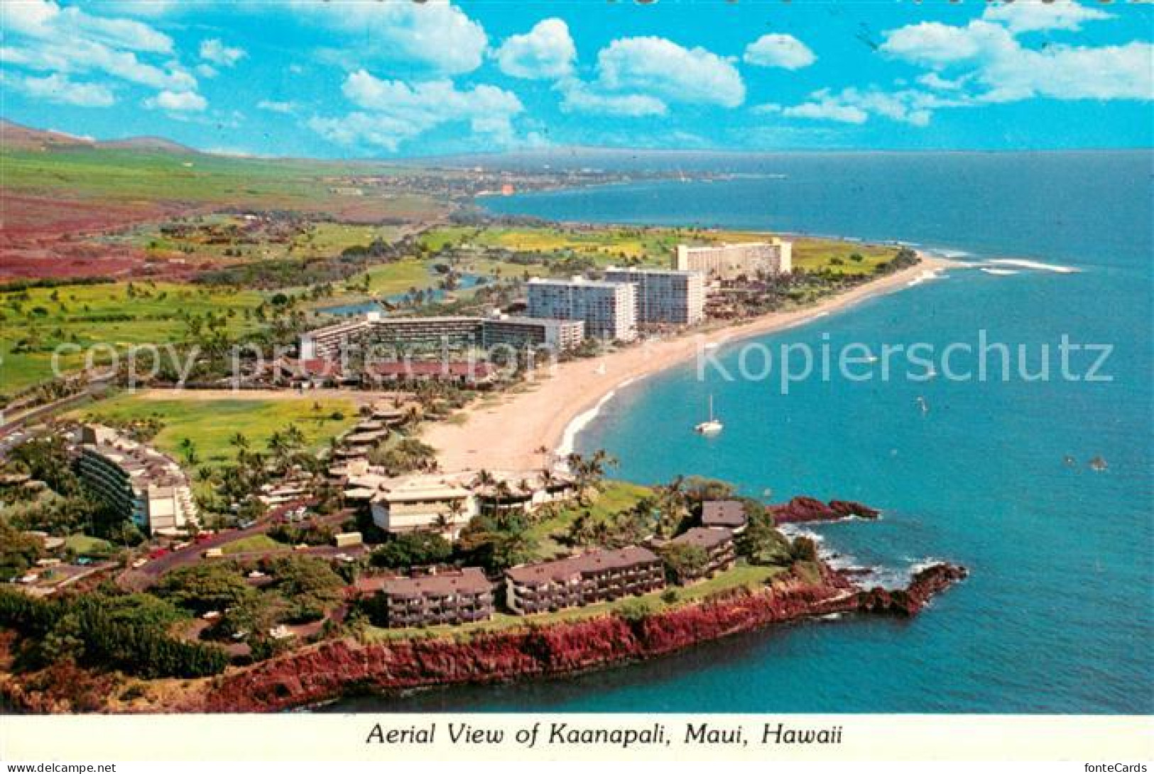 73766364 Maui_Hawaii Aerial View Of Kaanapali - Andere & Zonder Classificatie