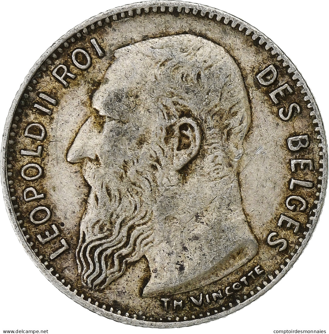 Belgique, Leopold II, 50 Centimes, 1909, Bruxelles, Argent, TTB, KM:61.1 - 50 Cent